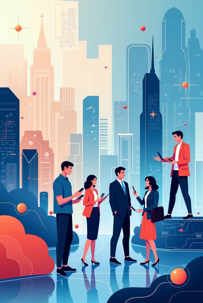 VECTORS ABOUT THE WORLD OF WORK AND THE ADVANCEMENT OF TECHNOLOGY