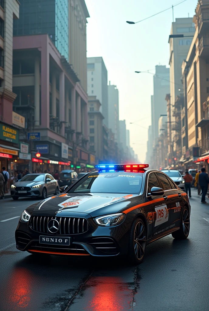 There are lines of police cars stopped in front of a traffic light on the road, carros de policias , Police cars under traffic lights ready for a race race , imagem de alta qualidade, taken with a Sony A7R camera, Tomado com Sony Alpha 9, carros da policia, Mercedez Benz, Tiro na Nikon Z9, Foto tirada com Sony A7R, foto de alta qualidade, Mercedes e Volkswagen, fotografia de