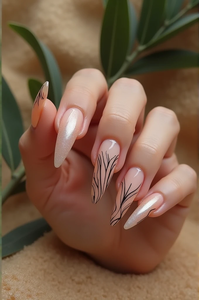 Make me nails inspired by cats