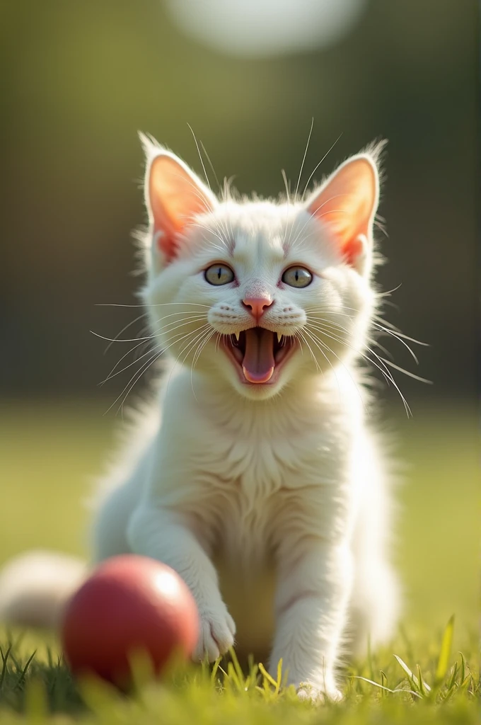 3 Wonderfull.cat are playing cricket