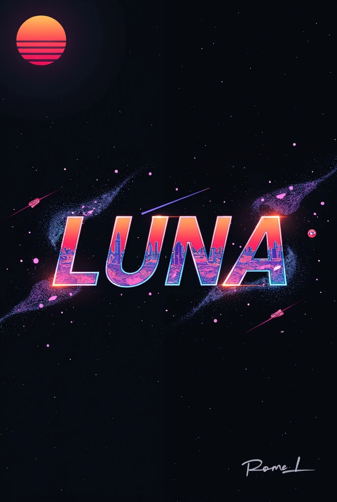 High resolution, logo spelling swiftly “Luna” cool, Jdm theme, anime theme, Cyberpunk vibe name spelling, brand logo, logo for tshirt, brand logo “LUNA”, neon vibes, acid trip vibes, acid trip, shooting stars, acid trip inside “LUNA”, acid trip, hallucinations inside “LUNA”, Waves of hallucinations, purple, techno hallucinations inside “LUNA”, Acid trip hallucinations inside “LUNA” , Waves of hallucinations inside “LUNA, splash of red, purple water, 