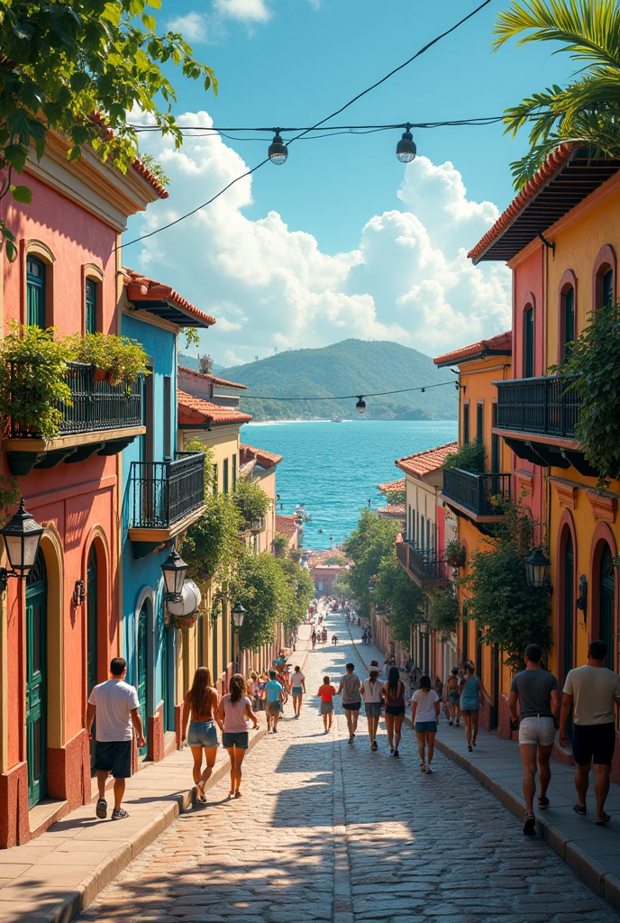 The city of Cartagena, Colombia in harmony 