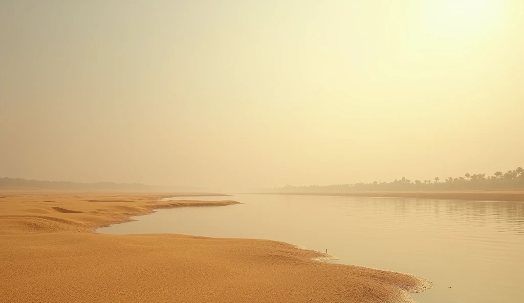 Waterless with sand Padma river