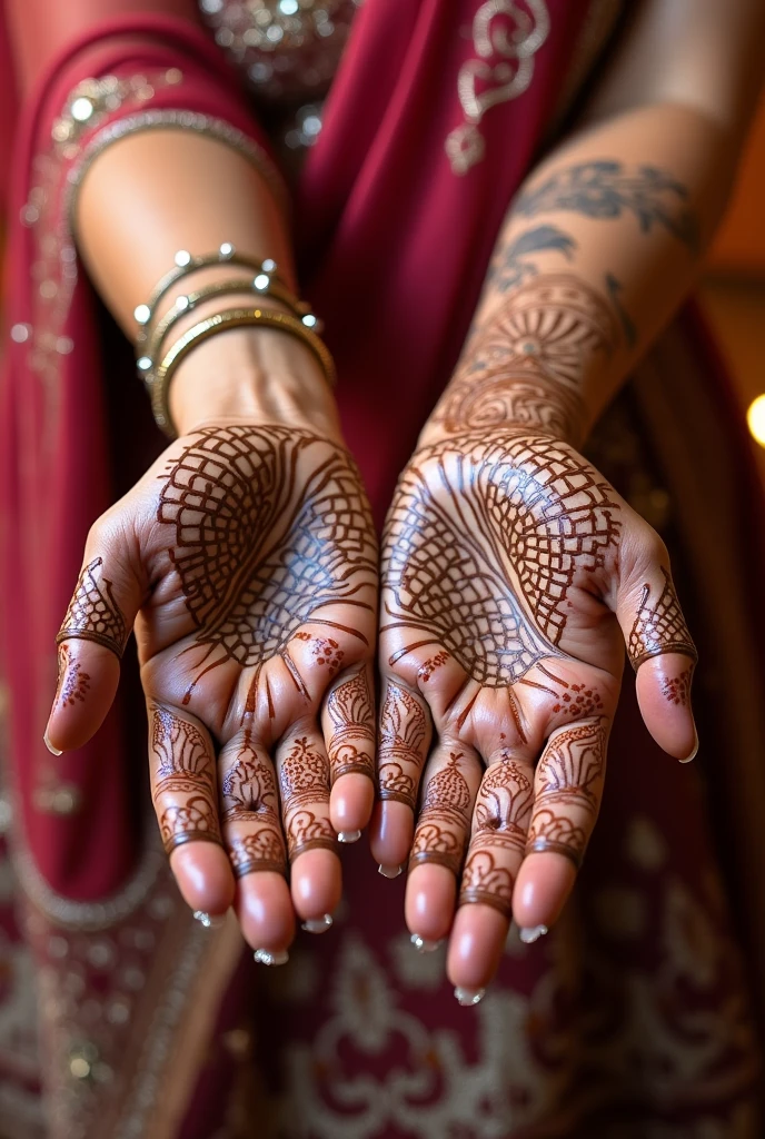 generate more unique Bridal mehndi design on hand