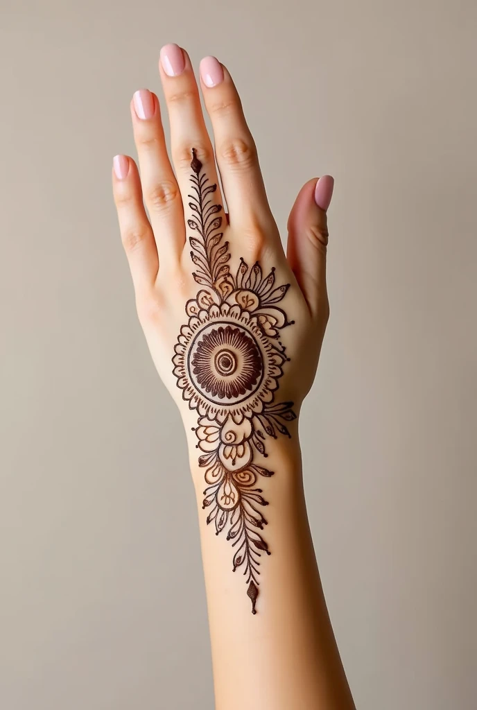 generate modern Traditional mehndi design on hand