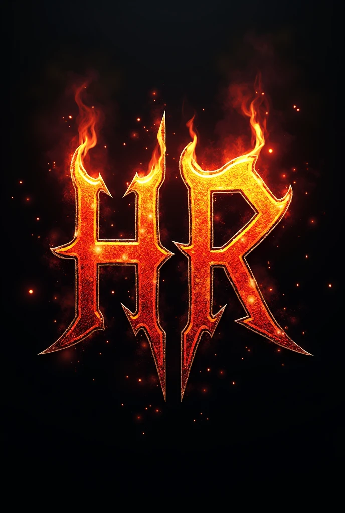 A logo with the initials of Hell Riders
