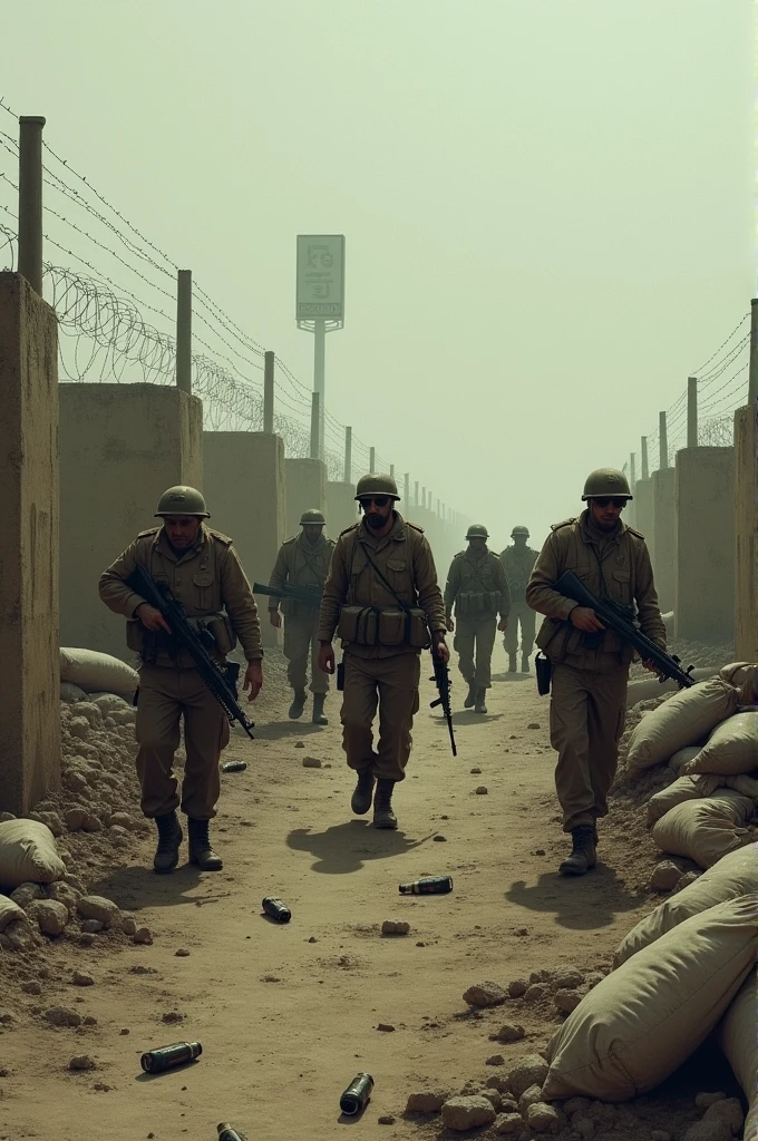 Drunk army in border 