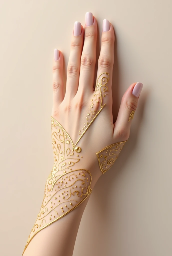 generate modern Gol Tikki mehndi design on hand