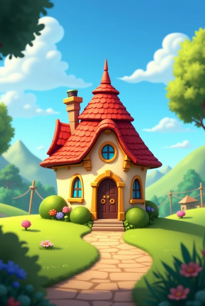 Mickey mouse house animated as background