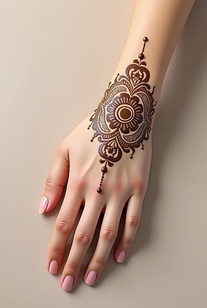 generate modern Traditional mehndi design on hand