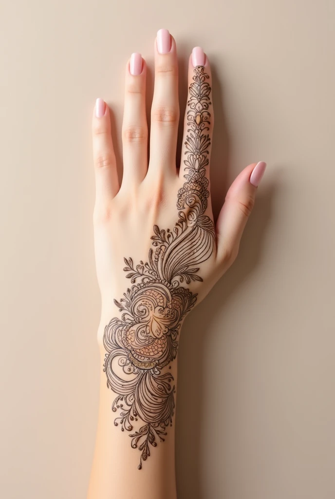 generate modern Traditional mehndi design on hand