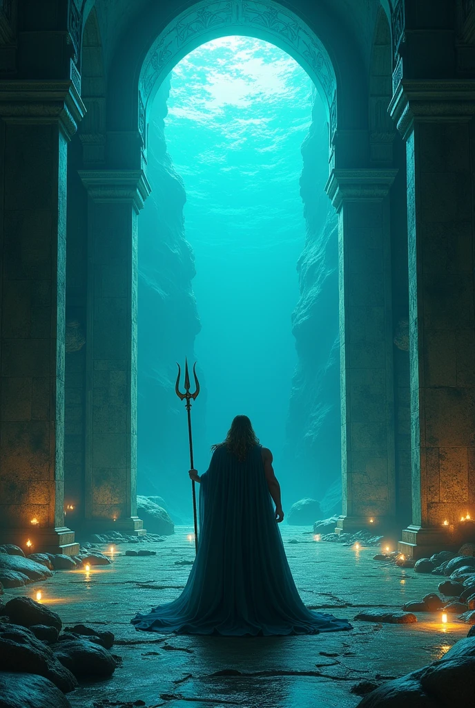 Aquaman has a space where, as king of Atlantis, he observes the sea from there and it is also a place where he reflects and makes important decisions. This space is called the chamber of the heart.