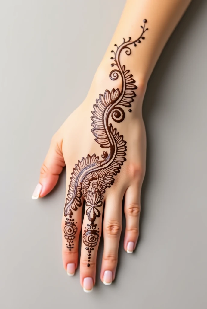 generate modern Traditional mehndi design on hand