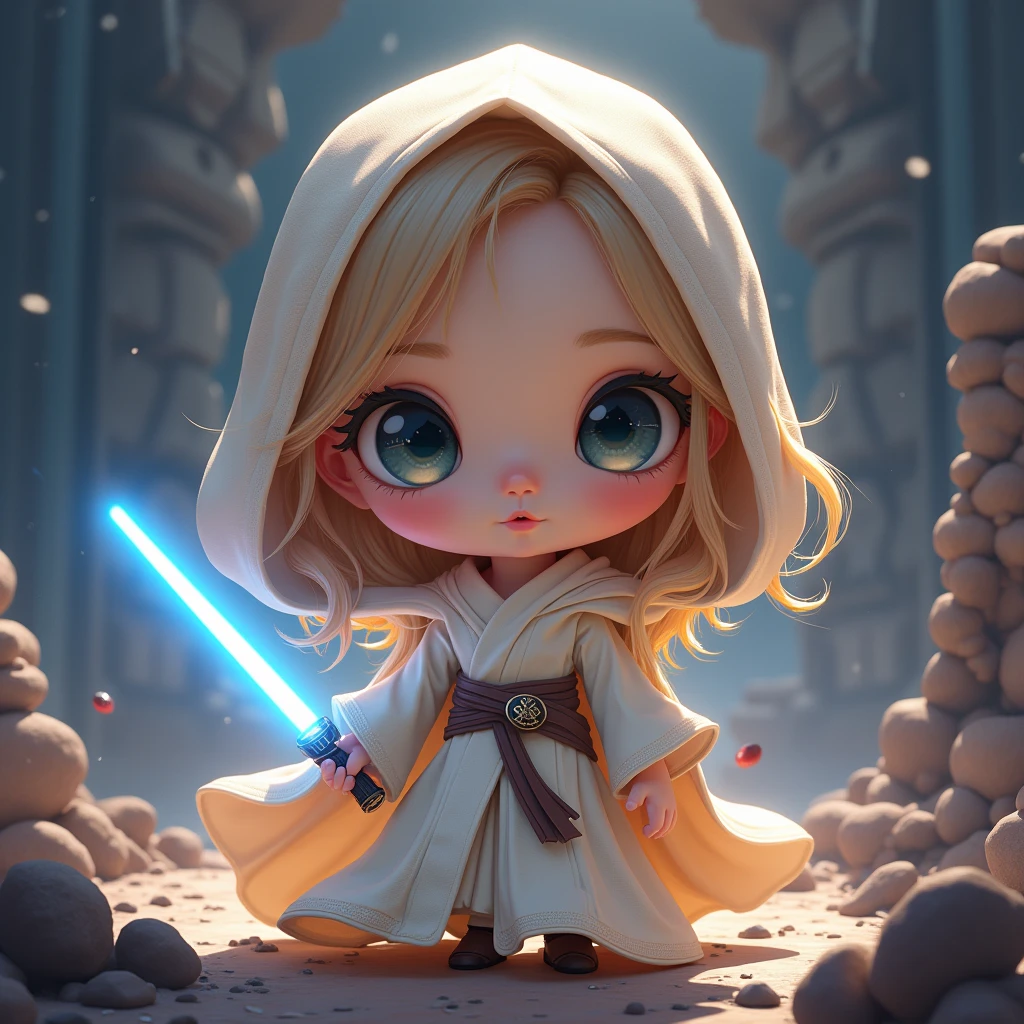 Star Wars princess Jedi Real mysterious Doll cute Beauty beautiful girl force Full body Chibi character Yoda