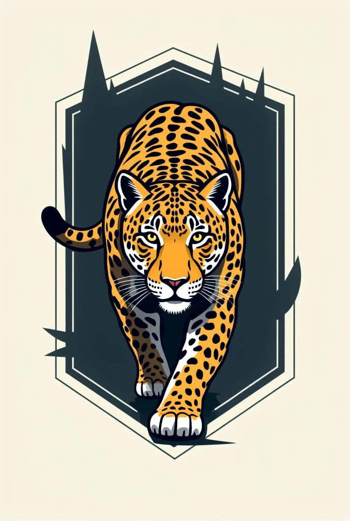 a logo of a leopard