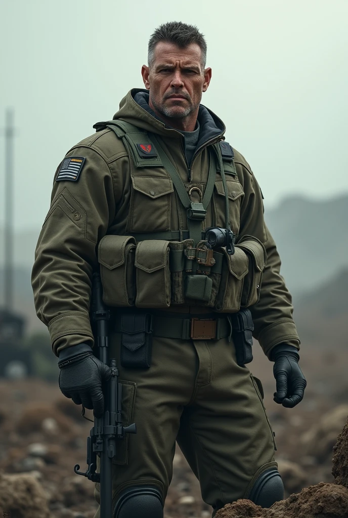 Super attentive army man