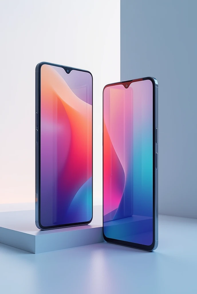 Two smartphones