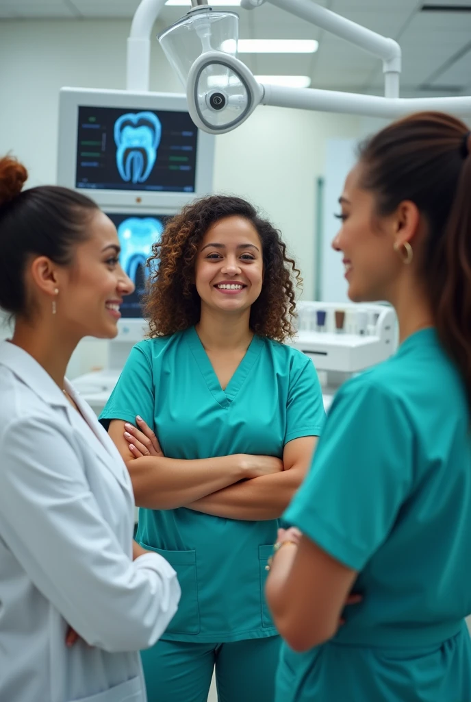 I want a cover for a WhatsApp group of a trio of periodontics girls 