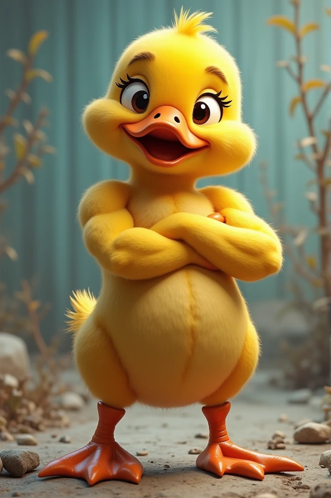 Muscular animated duck programming