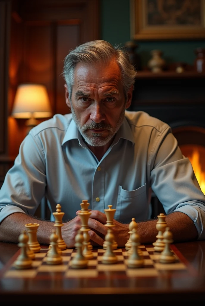 Man playing chess