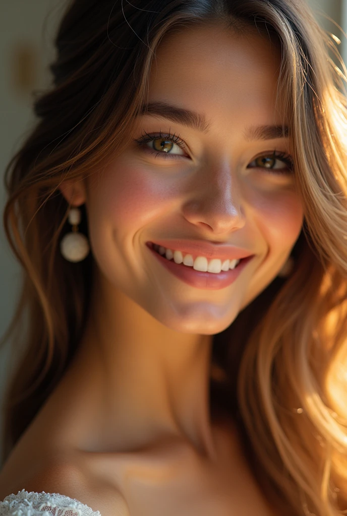 Voici une description d'une belle fille :

Elle a un visage doux et lumineux, avec des traits délicats qui captivent instantanément. Ses grands yeux, d'un éclat profond, sont comme deux pierres précieuses, reflétant la lumière et l'émotion. Ils sont encadrés par de longs cils sombres qui accentuent son regard intense et expressif. Son sourire est éclatant, révélant des dents blanches parfaitement alignées, et lorsqu'elle sourit, deux petites fossettes se creusent sur ses joues, ajoutant à son charme.

Ses cheveux, soyeux et épais, tombent en cascades autour de son visage, encadrant ses traits avec une élégance naturelle. Ils sont d'une couleur riche, que ce soit un brun profond, un blond doré ou un ???? de jais, et semblent capturer la lumière à chaque mouvement. 

Sa peau est douce et lumineuse, avec un teint éclatant qui respire la santé et la vitalité. Elle a une allure gracieuse, avec une silhouette élancée et bien proportionnée. Son style est à la fois simple et raffiné, mettant en valeur sa beauté naturelle sans effort.

Mais au-delà de son apparence, c’est son aura qui la rend vraiment belle. Elle dégage une confiance tranquille, une gentillesse palpable, et une intelligence qui se reflète dans ses conversations. Elle a cette capacité à faire sourire les autres avec