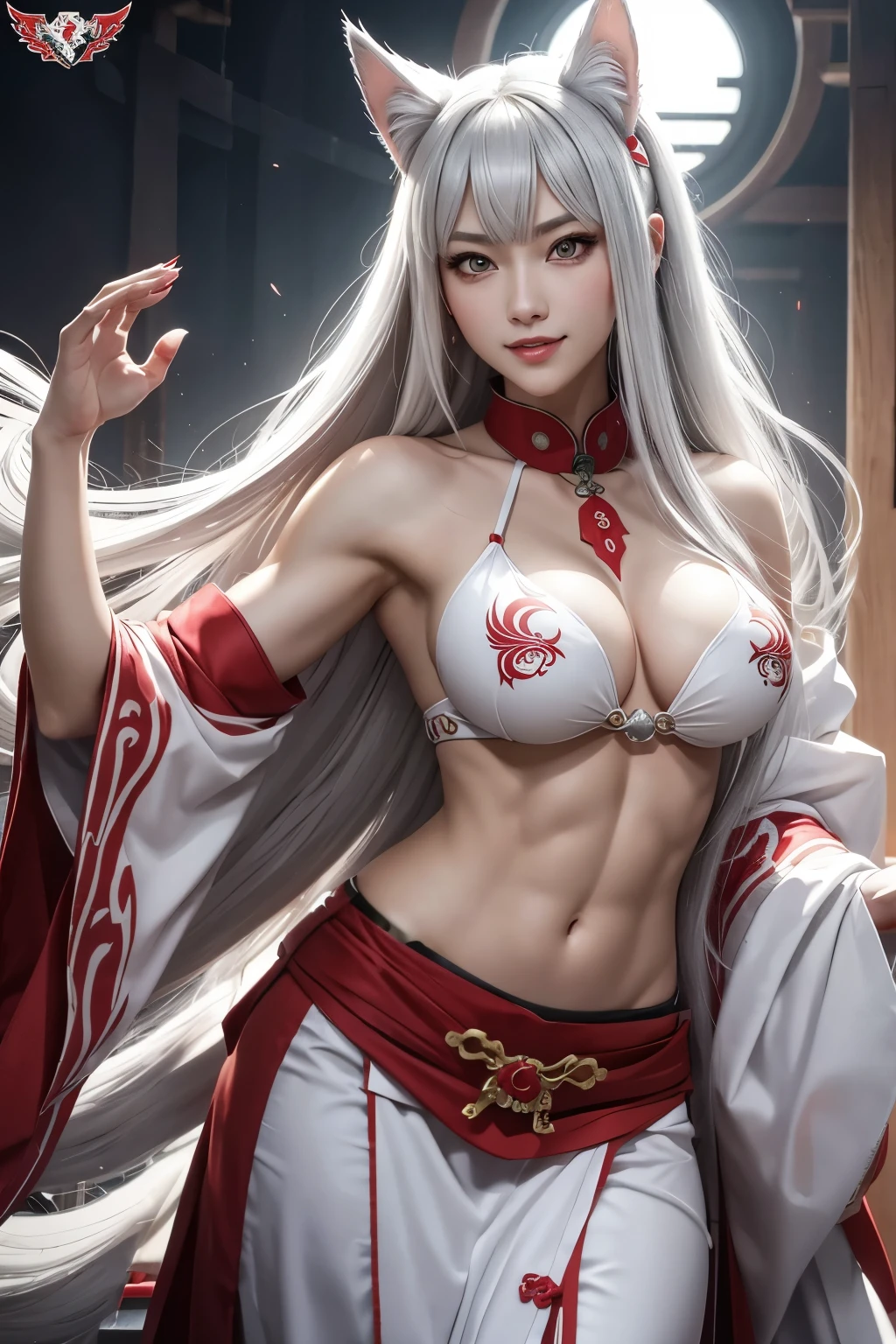 8k,red shrine maiden's hakama,
