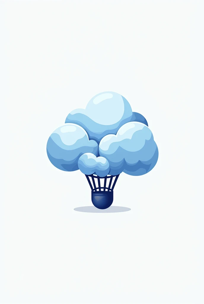 cloud and shuttlecock logo creation