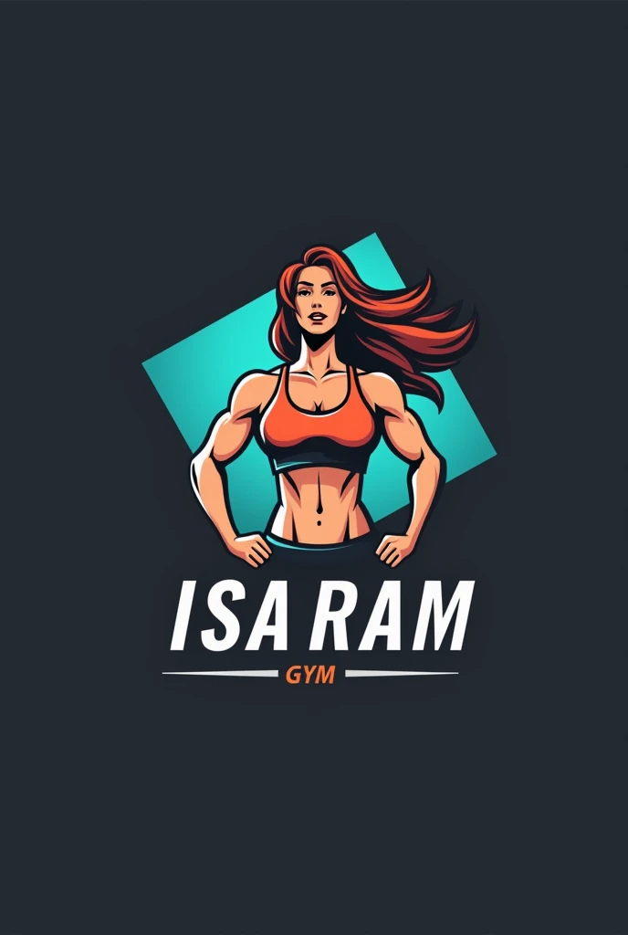 Logo of a gym called Isa Ram female