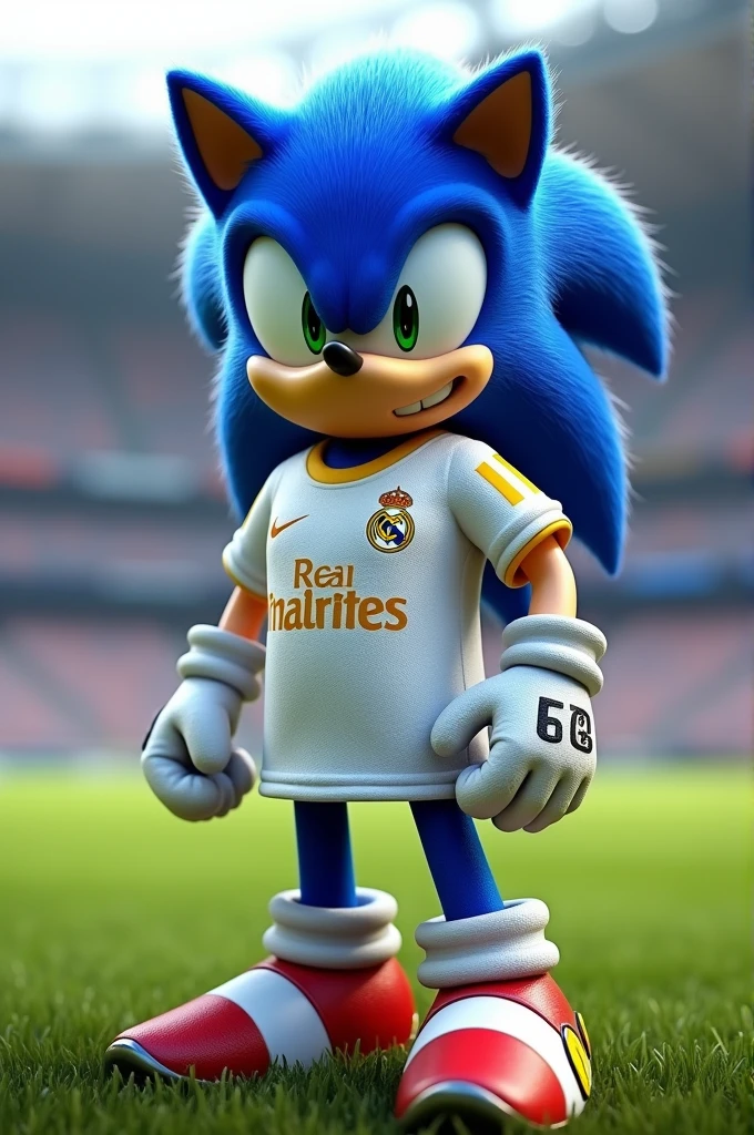 Sonic with Real Madrid shirt