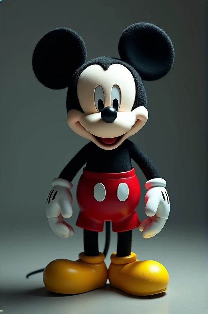 Generate a Mickey Mouse image with its colors inverted, realistic