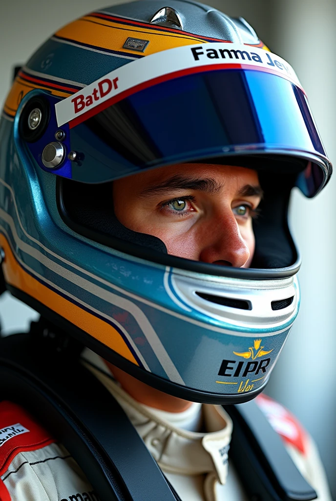 Profile photo of a Formula 1 driver with a helmet on