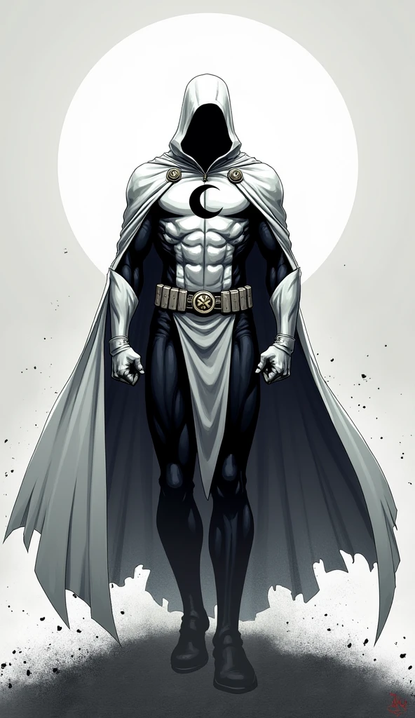 Moon Knight wallpaper, art, integrating solid background