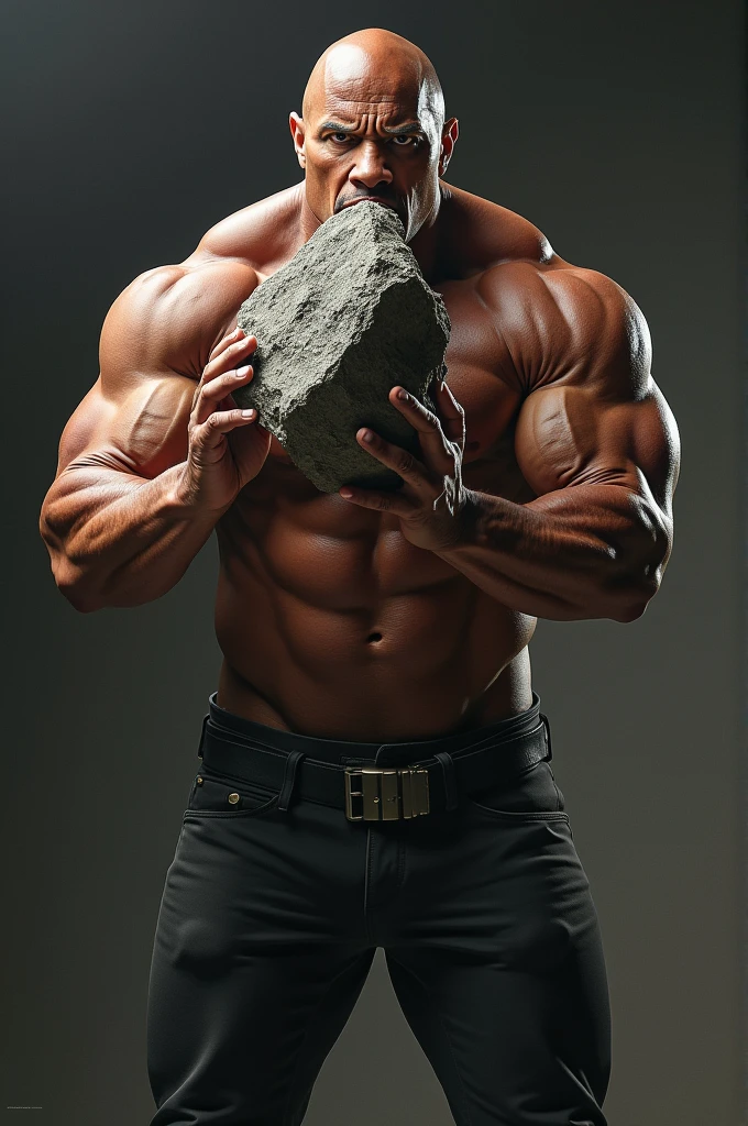 Make the actor the rock eat stone 