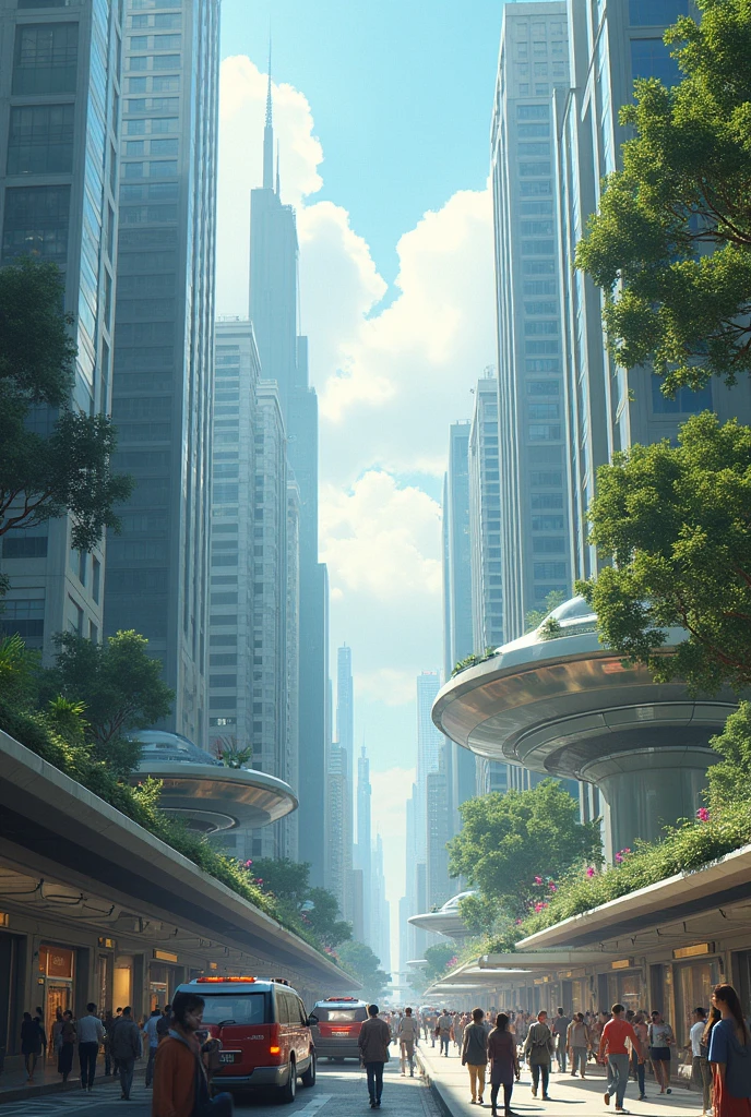 Widok głównego uniwersum 2090, which is a modern version of this world