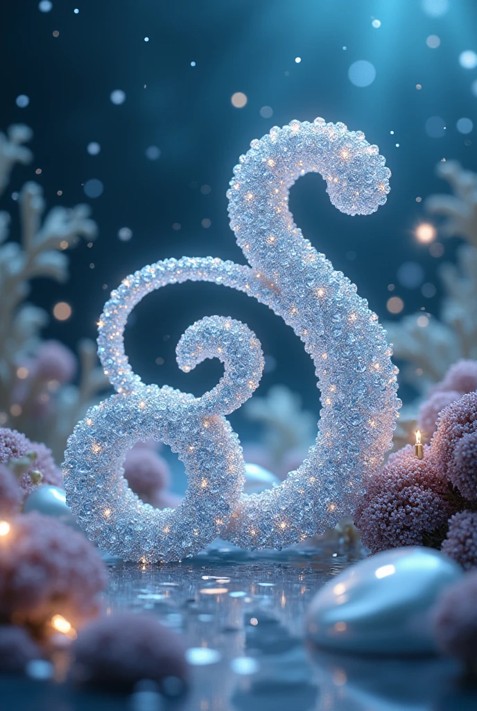 Albhabets in diamond and pearl