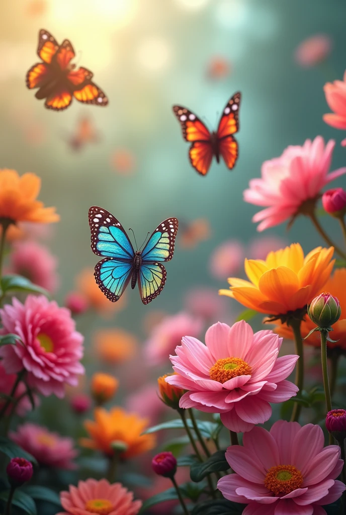 Butterflie in flower