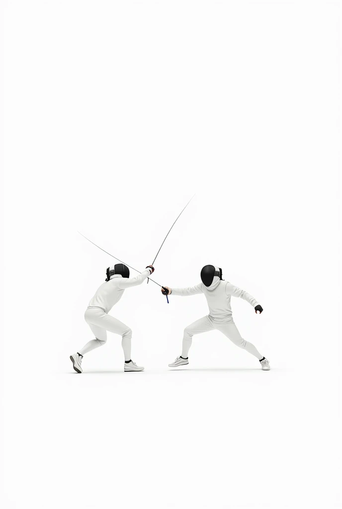 Fencing  with white colour background
