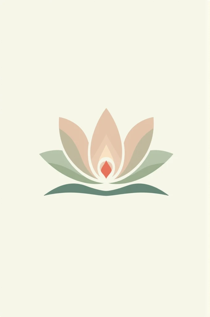 Logo company lotus flower yoga school Nona