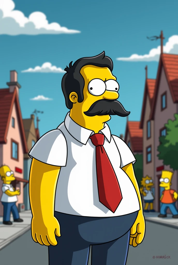 Nicolas Maduro version of the Simpsons 