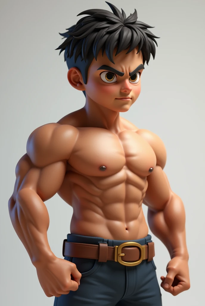 A muscular boy