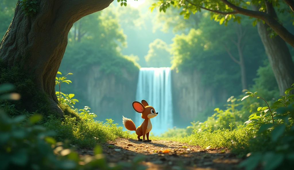 In 3D animation.What does the story suggest about the power of nature and the importance of respecting it?