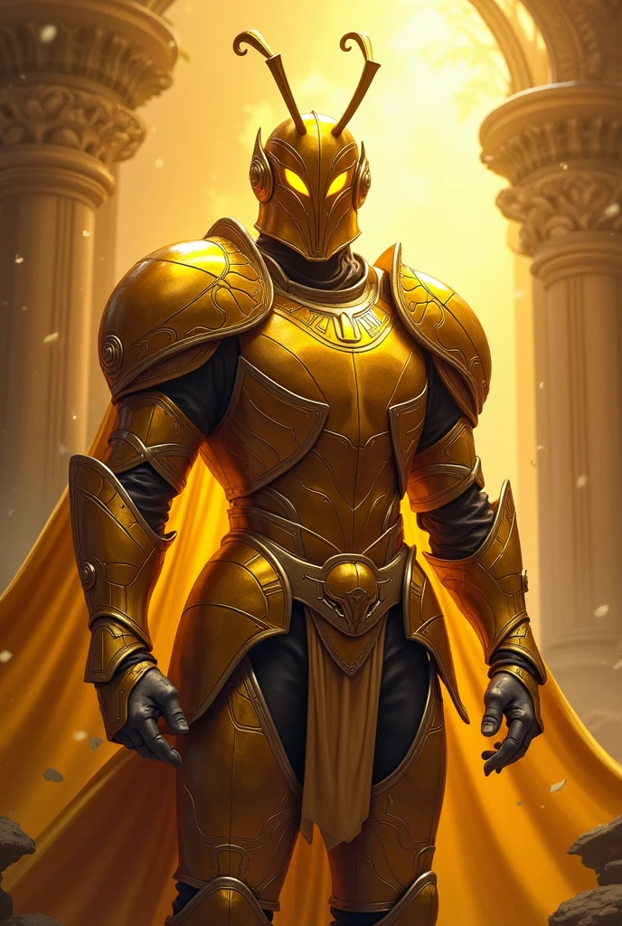 Hero Knight of the Zodiac in Ladybug's Golden Armor Take those antennas off your helmet