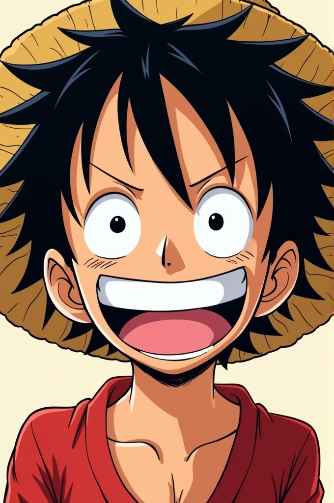 An image of Luffy smiling