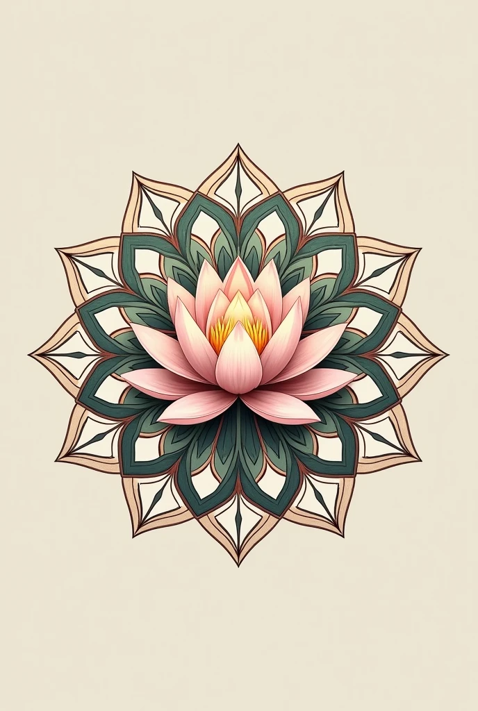 Company Logo mandala, Lotus, im, and with hidden name in the mandala: Nona