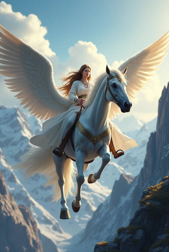 Seya of pegasus on a mountain 