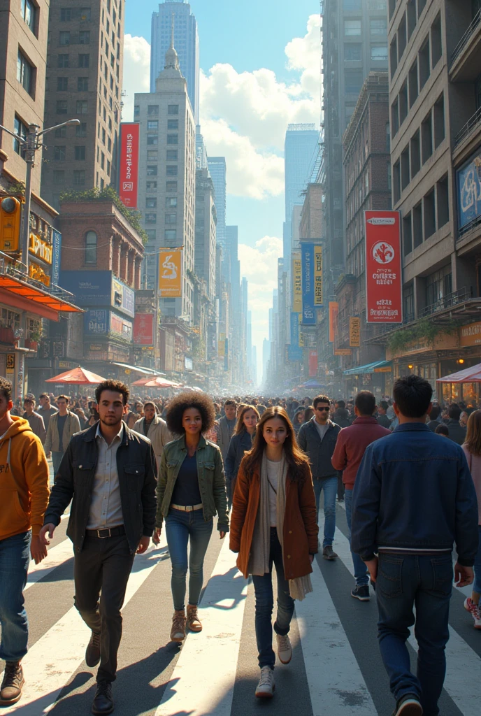 people walking