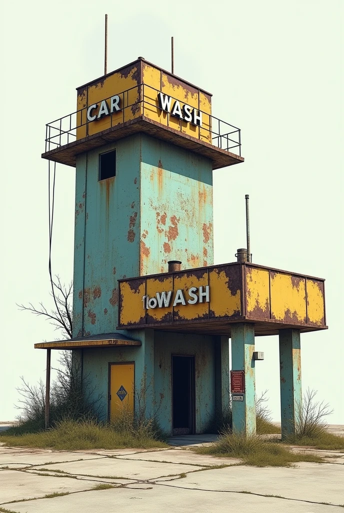 Used old car wash, imagem sem fundo