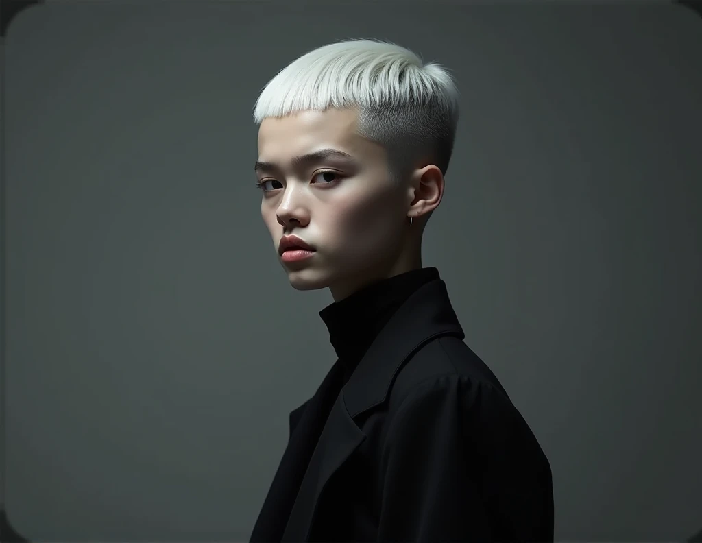 create faceless photo with platinum low fade