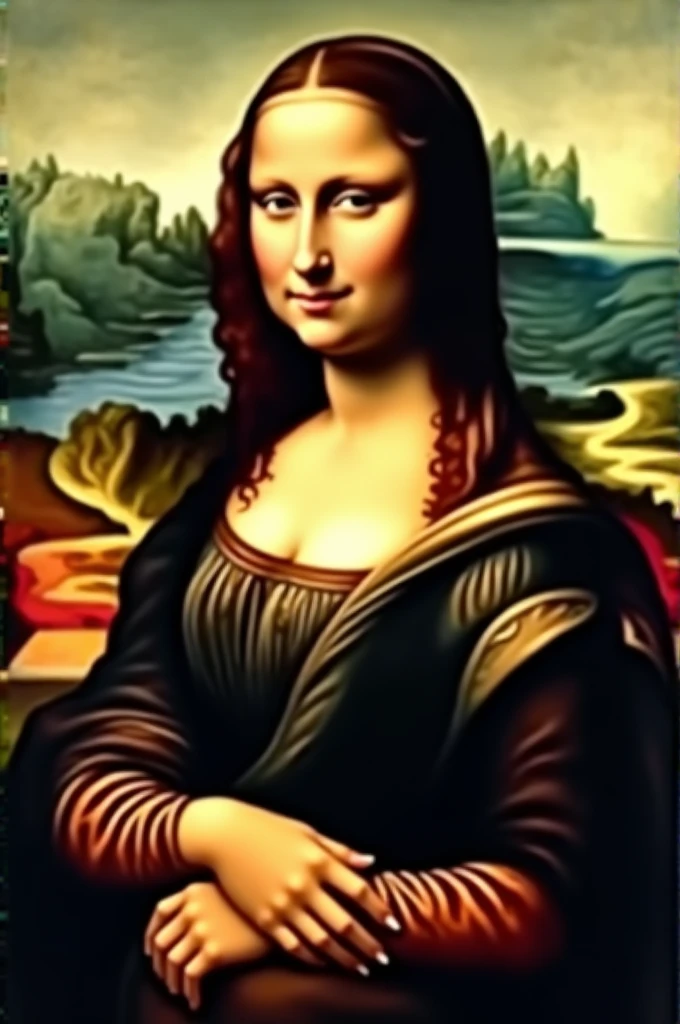 Mona Lisa has bare breasts