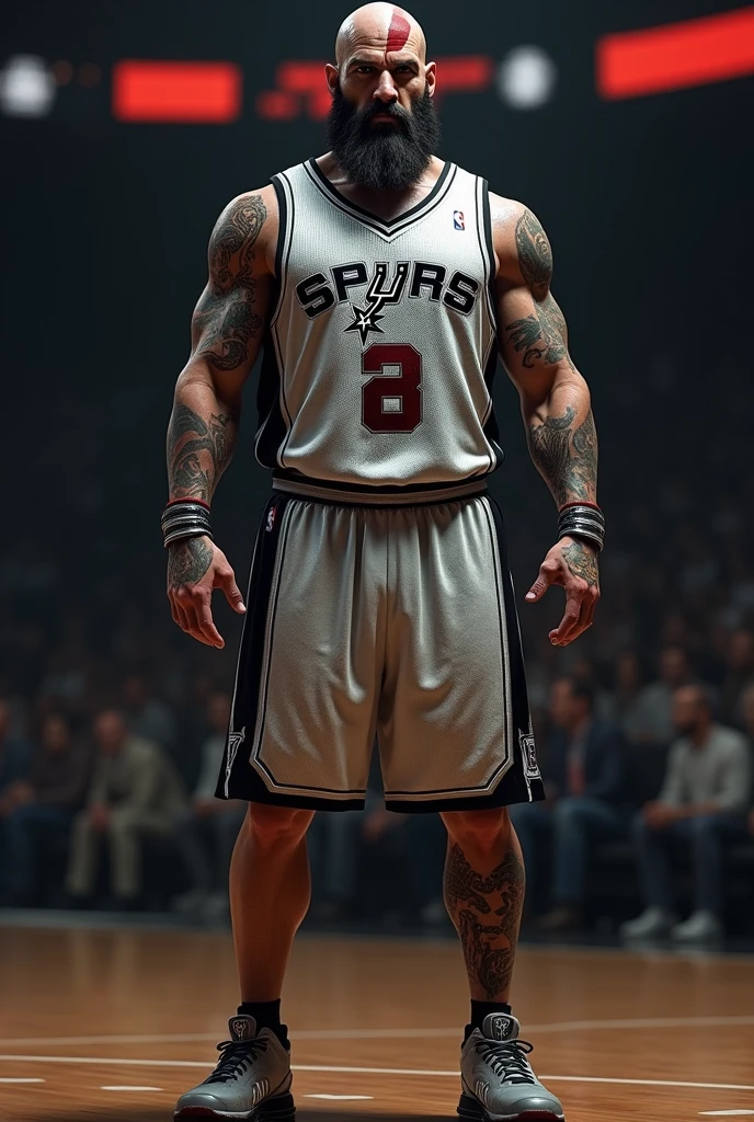 Kratos in the Spurs uniform